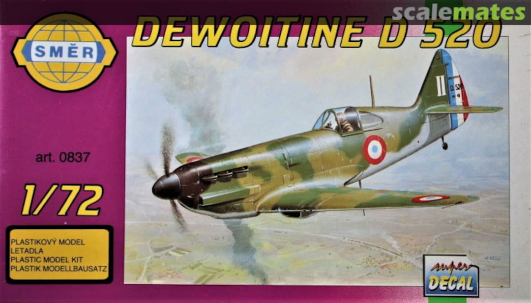 Boxart Dewoitine D 520 0837 Směr Boxart Dewoitine D 520 0837 Směr