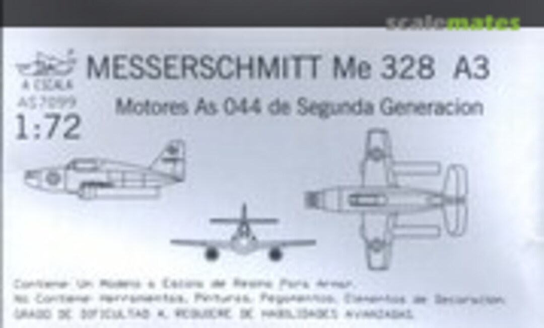 1:72 MESSERSCHMITT Me 328 A3 (AESCALA AS7099) AS7099