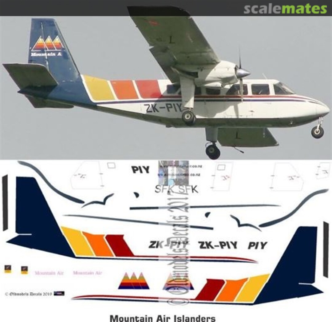 Boxart Islander - Mountain Air OMD1259 Oldmodels Decals
