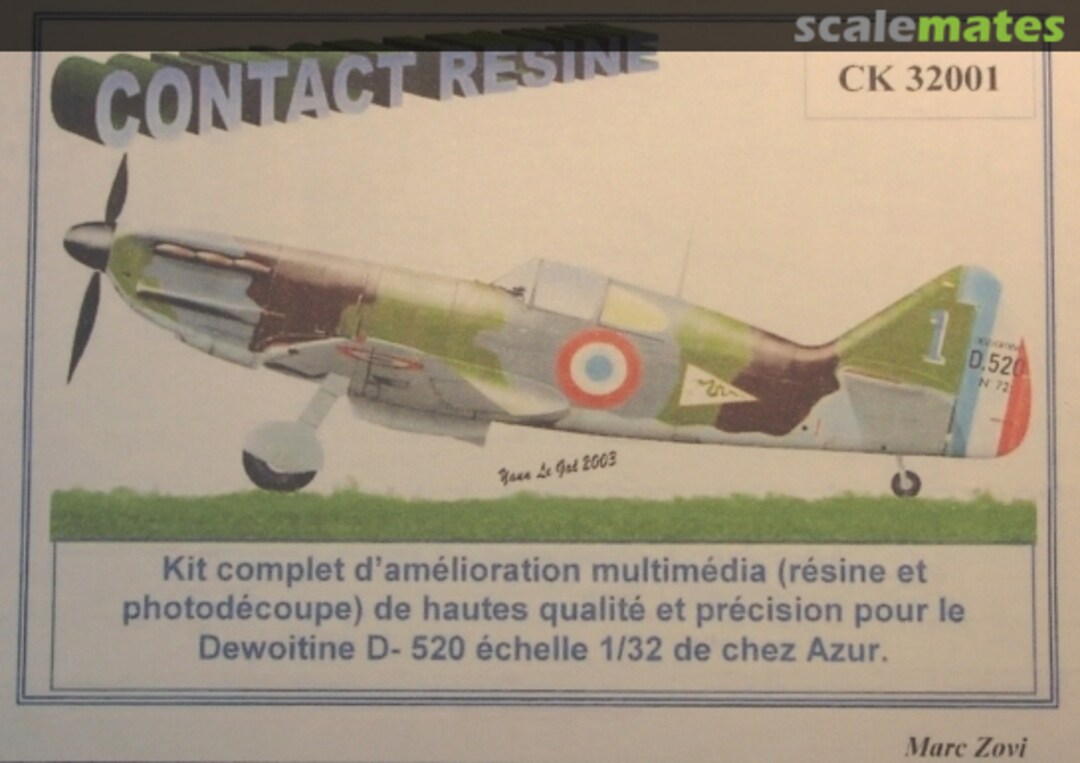 Boxart Dewoitine D.520 CK 32001 Contact-Resine