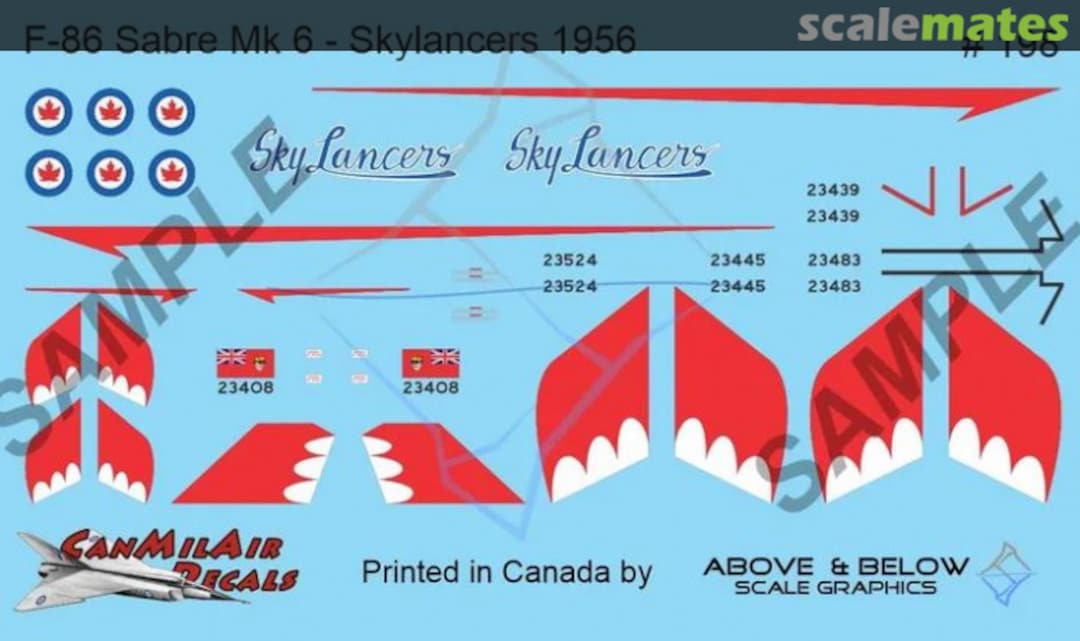 Boxart Canadair F-86 Mk.6 Sabre 198 Above & Below Graphics Boxart Canadair F-86 Mk.6 Sabre 198 Above & Below Graphics