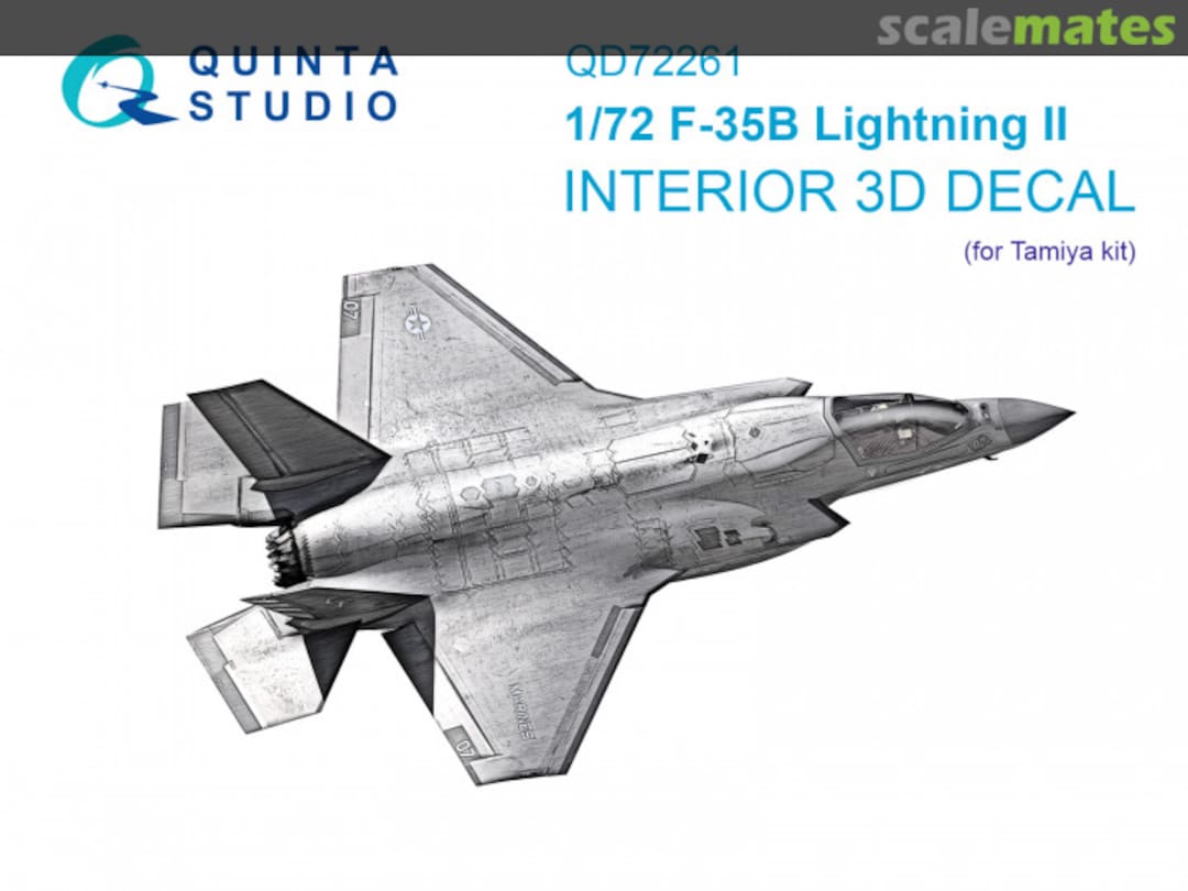 Boxart F-35B Lightning II interior 3D decals QD72261 Quinta Studio Boxart F-35B Lightning II interior 3D decals QD72261 Quinta Studio