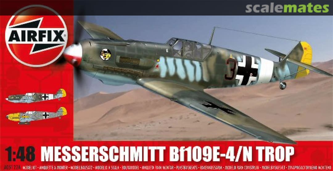 Boxart Messerschmitt Bf109E-4/N Trop A05122A Airfix Boxart Messerschmitt Bf109E-4/N Trop A05122A Airfix
