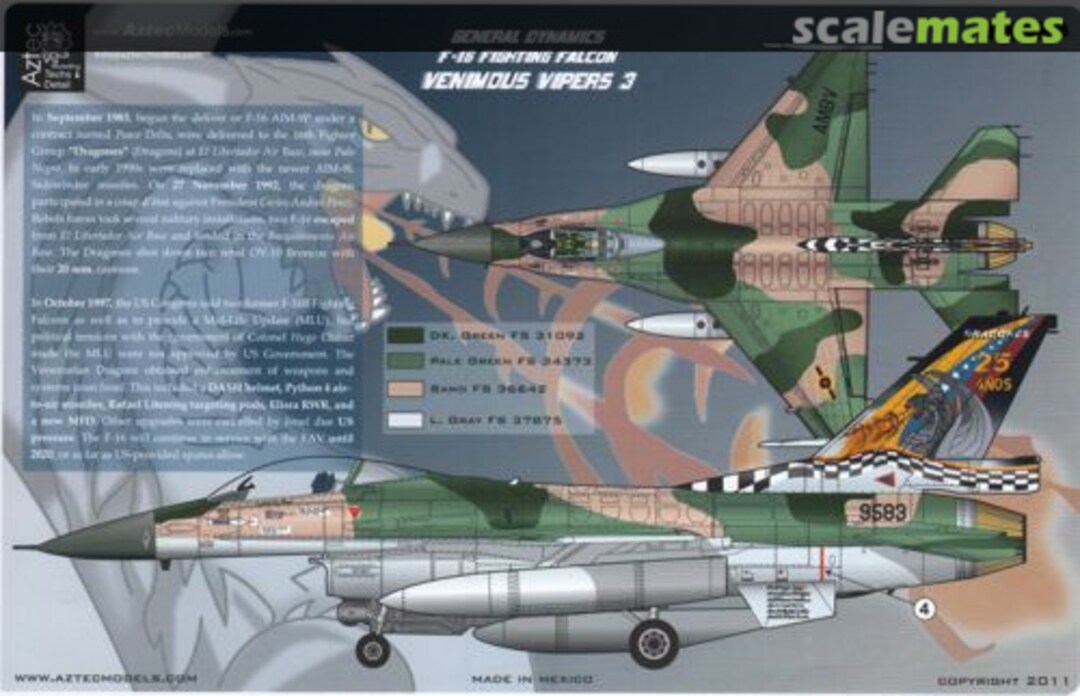 Boxart Venimous Vipers 3 48-038 Aztec Models Boxart Venimous Vipers 3 48-038 Aztec Models