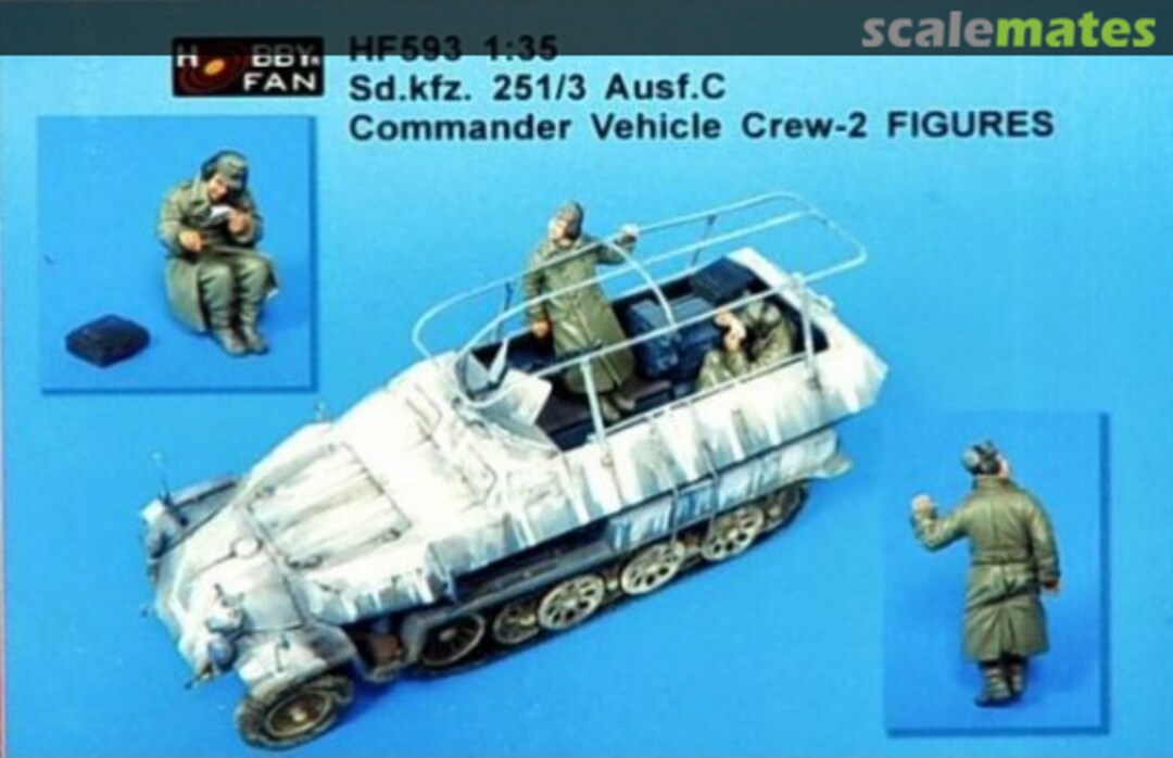 Boxart Sd. Kfz. 251/3 Ausf.C Commander Vehicle Crew HF593 Hobby Fan Boxart Sd. Kfz. 251/3 Ausf.C Commander Vehicle Crew HF593 Hobby Fan