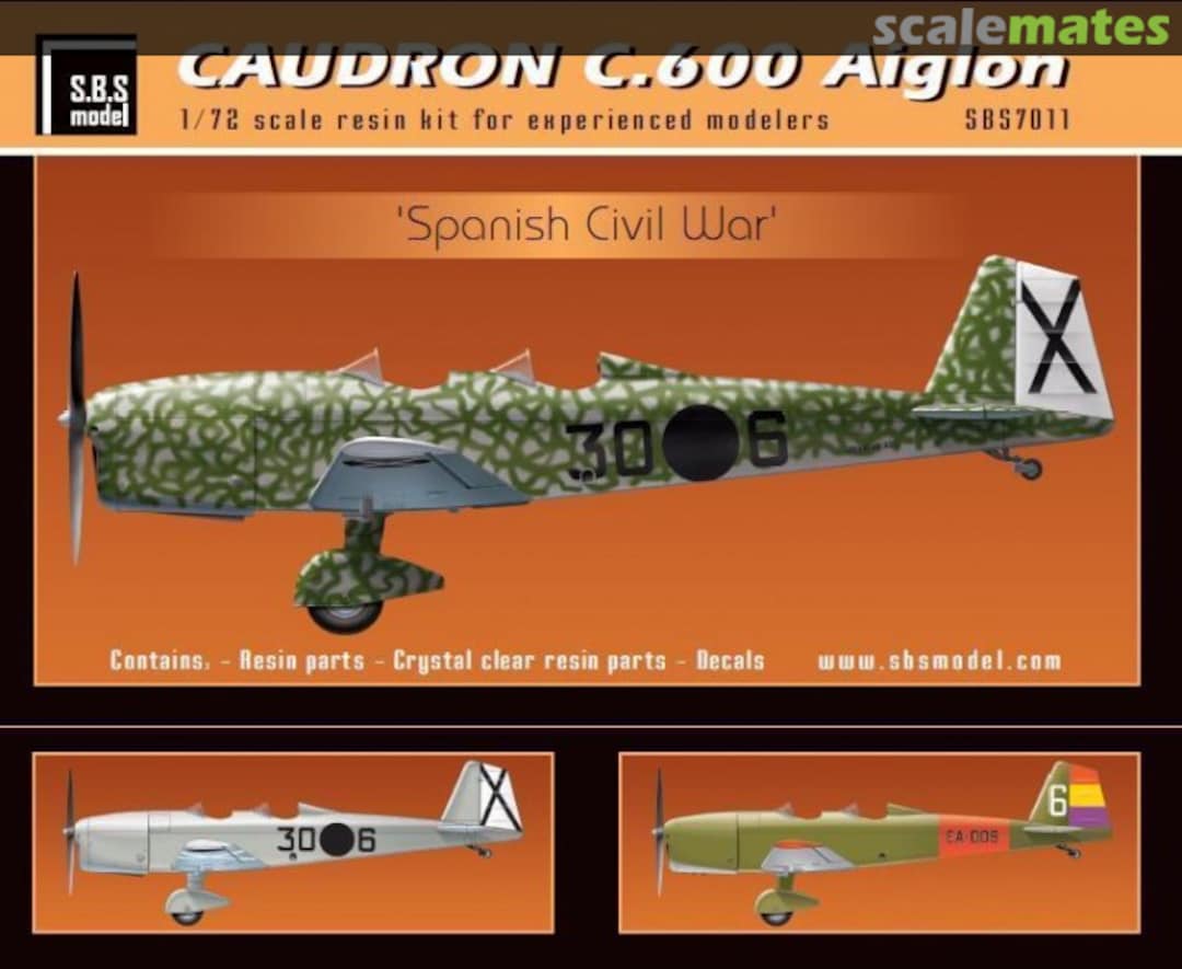 Boxart Caudron C.600 Aiglon SBS7011 SBS Model Boxart Caudron C.600 Aiglon SBS7011 SBS Model