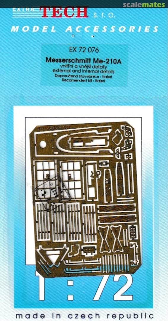 Boxart Messerschmitt Me-210A EX 72 076 Extratech Boxart Messerschmitt Me-210A EX 72 076 Extratech