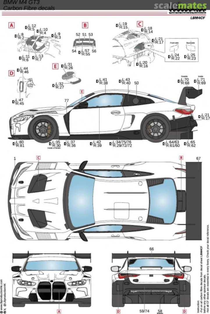 Boxart BMW M4 GT3 LBM4CF LB Production Boxart BMW M4 GT3 LBM4CF LB Production