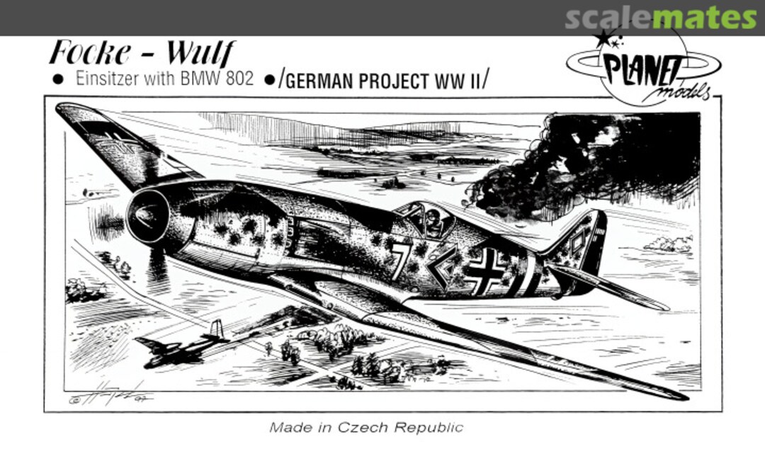 Boxart Focke-Wulf Einsitzer with BMW 802 PLT019 Planet Models Boxart Focke-Wulf Einsitzer with BMW 802 PLT019 Planet Models