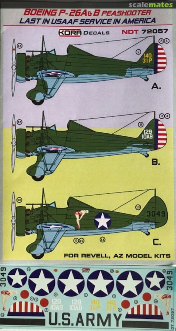 Boxart Boeing P-26A&B Peashooter NDT72057 Kora Models
