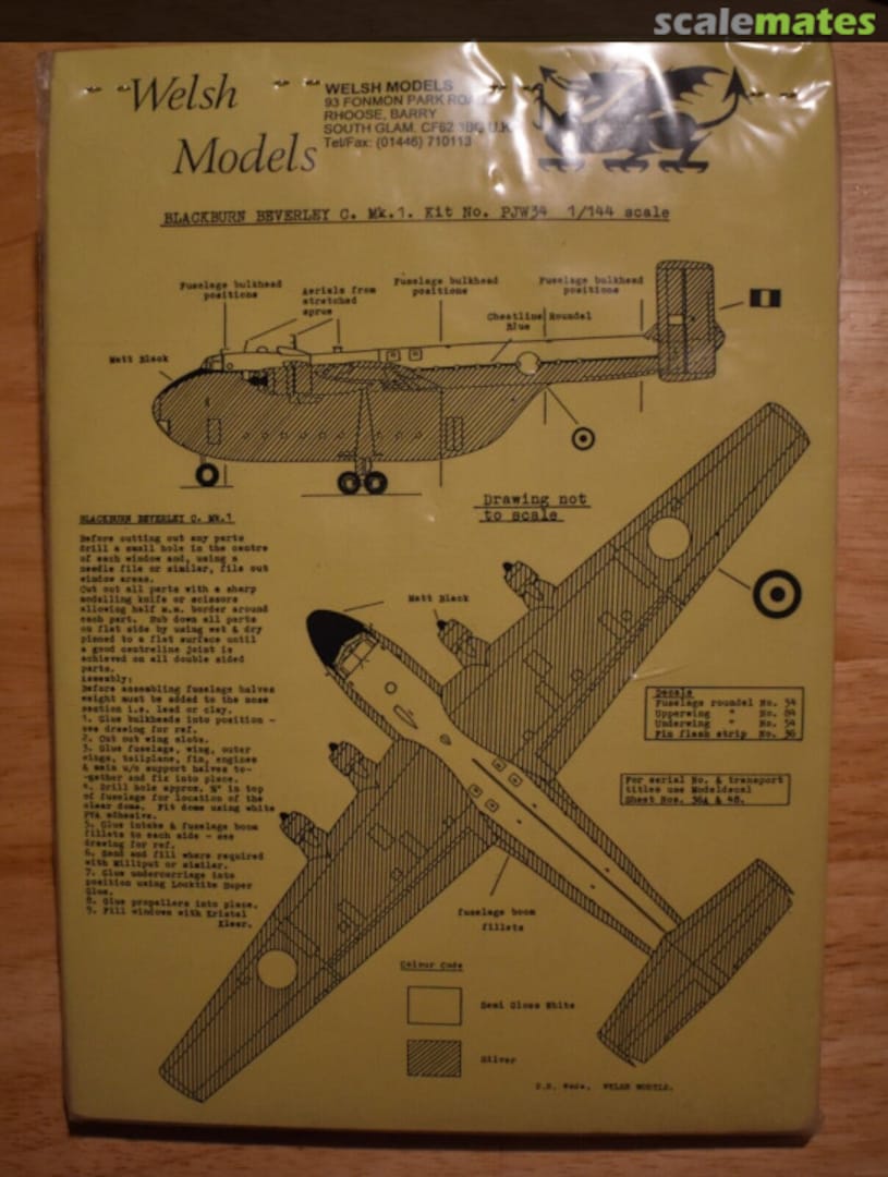Boxart Blackburn Beverley C. Mk1 PJW34 Welsh Models Boxart Blackburn Beverley C. Mk1 PJW34 Welsh Models