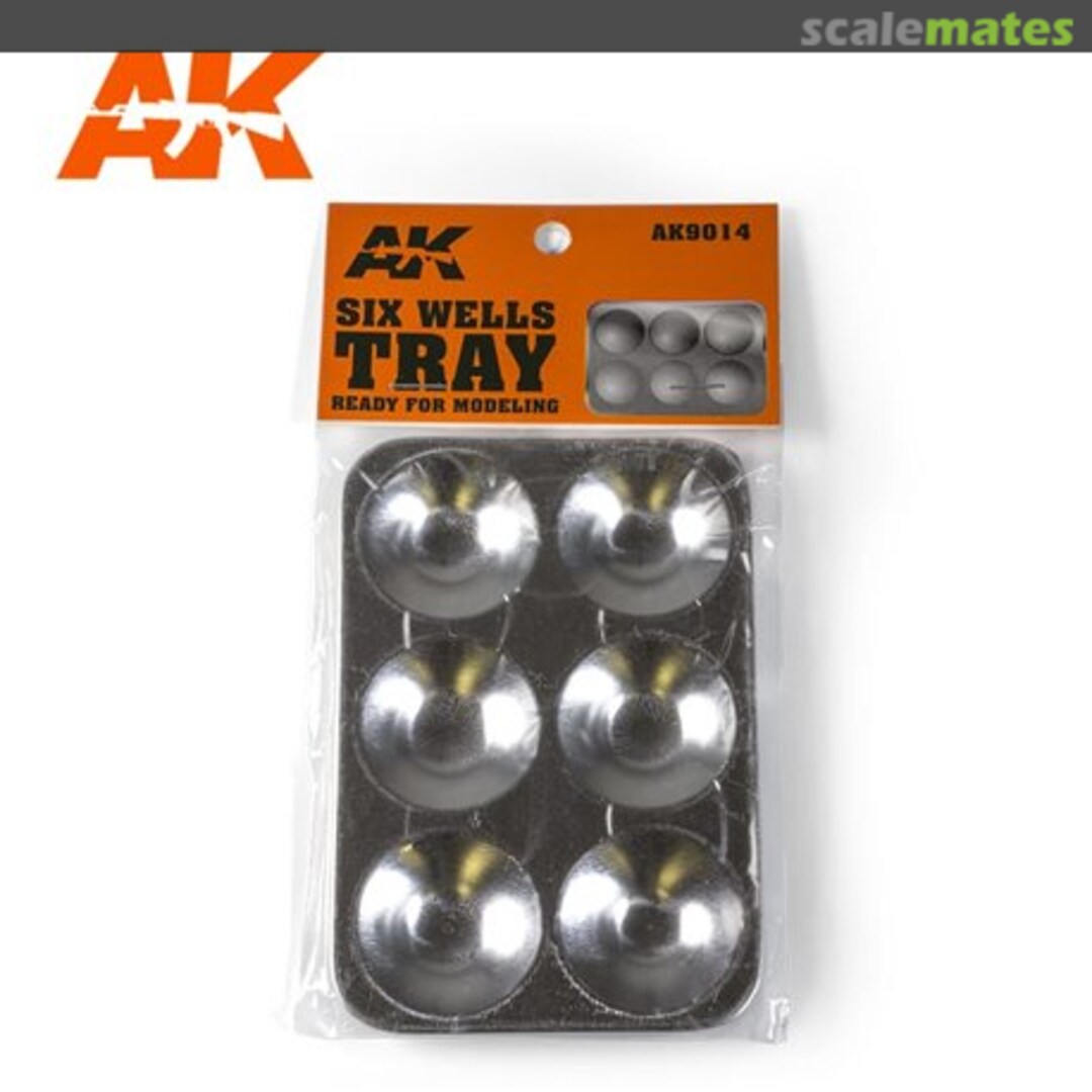 Boxart Six Wells Tray AK 9014 AK Interactive Boxart Six Wells Tray AK 9014 AK Interactive