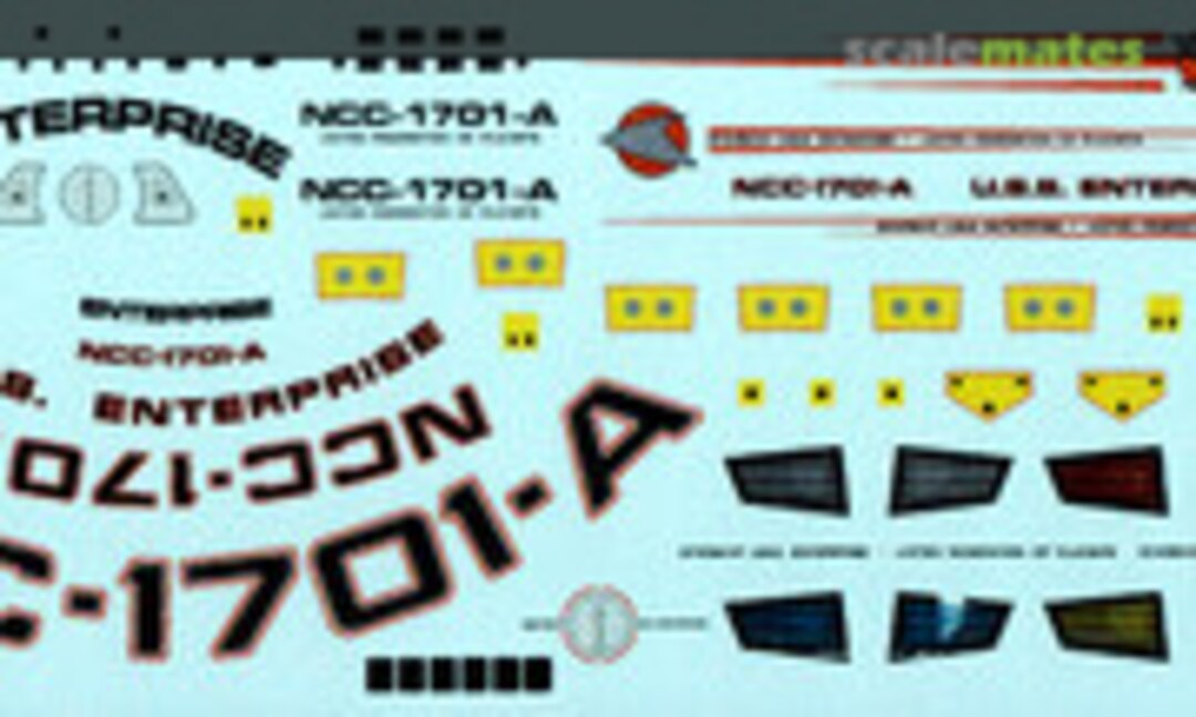 1:537 Starship Enterprise Refit Decals (JBOT Decals 537-08-82) 537-08-82
