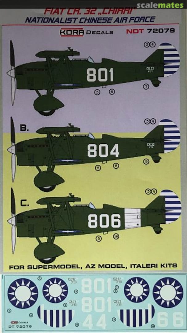 Boxart Fiat CR.32 "Chirri" NDT72079 Kora Models Boxart Fiat CR.32 "Chirri" NDT72079 Kora Models