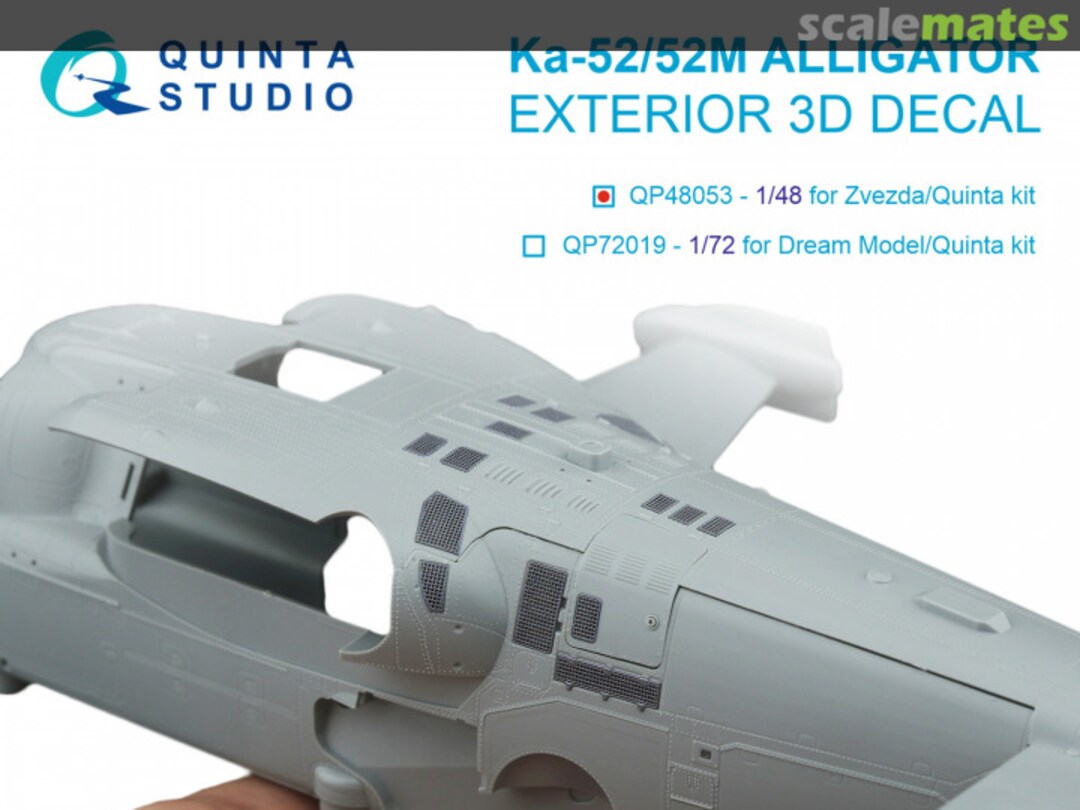 Boxart Ka-52/Ka-52M exterior 3D decals QP48053 Quinta Studio