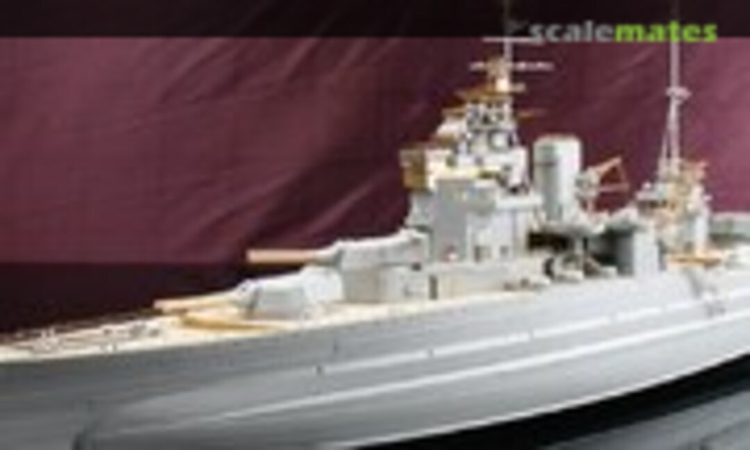 1:350 HMS Queen Elizabeth DX Detail set (PE+Barrels+Wooden Deck) for Trumpeter kit (MK1 Design MD-35026)