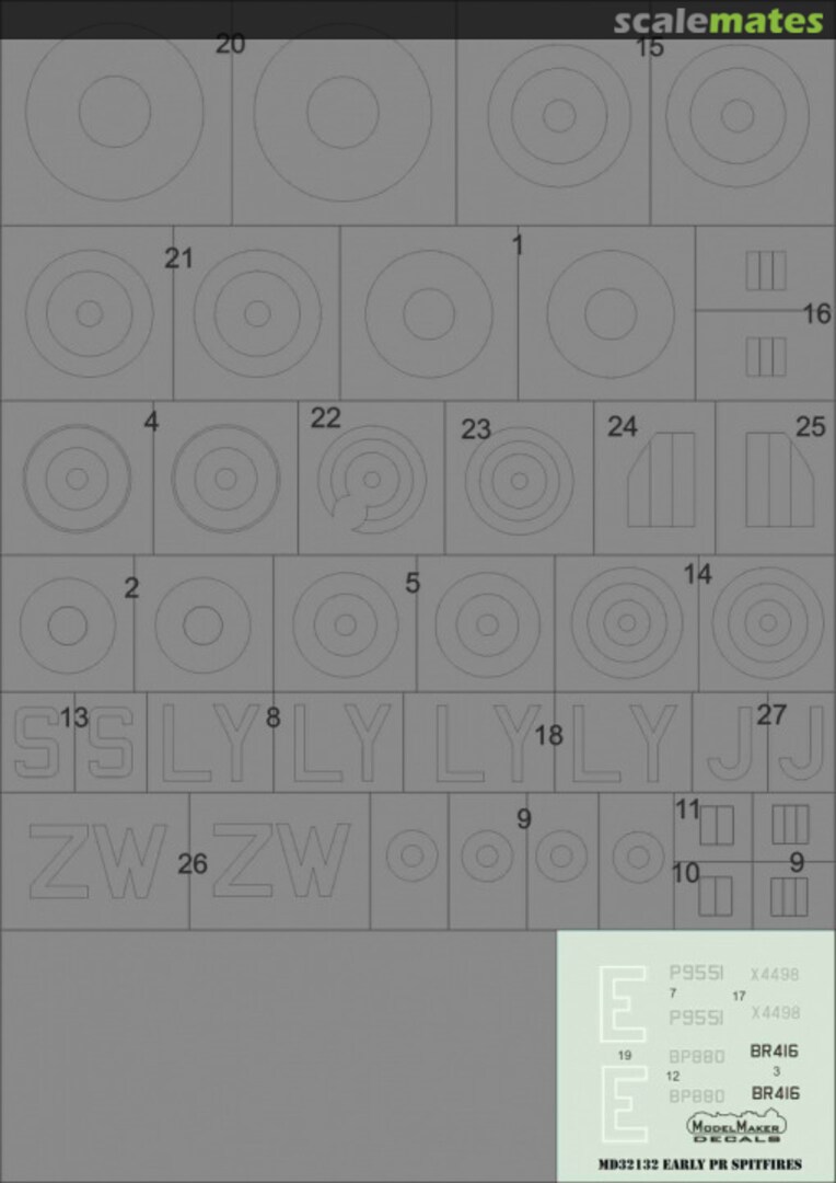 Contents Early PR Spitfire's MD32132 ModelMaker Contents Early PR Spitfire's MD32132 ModelMaker
