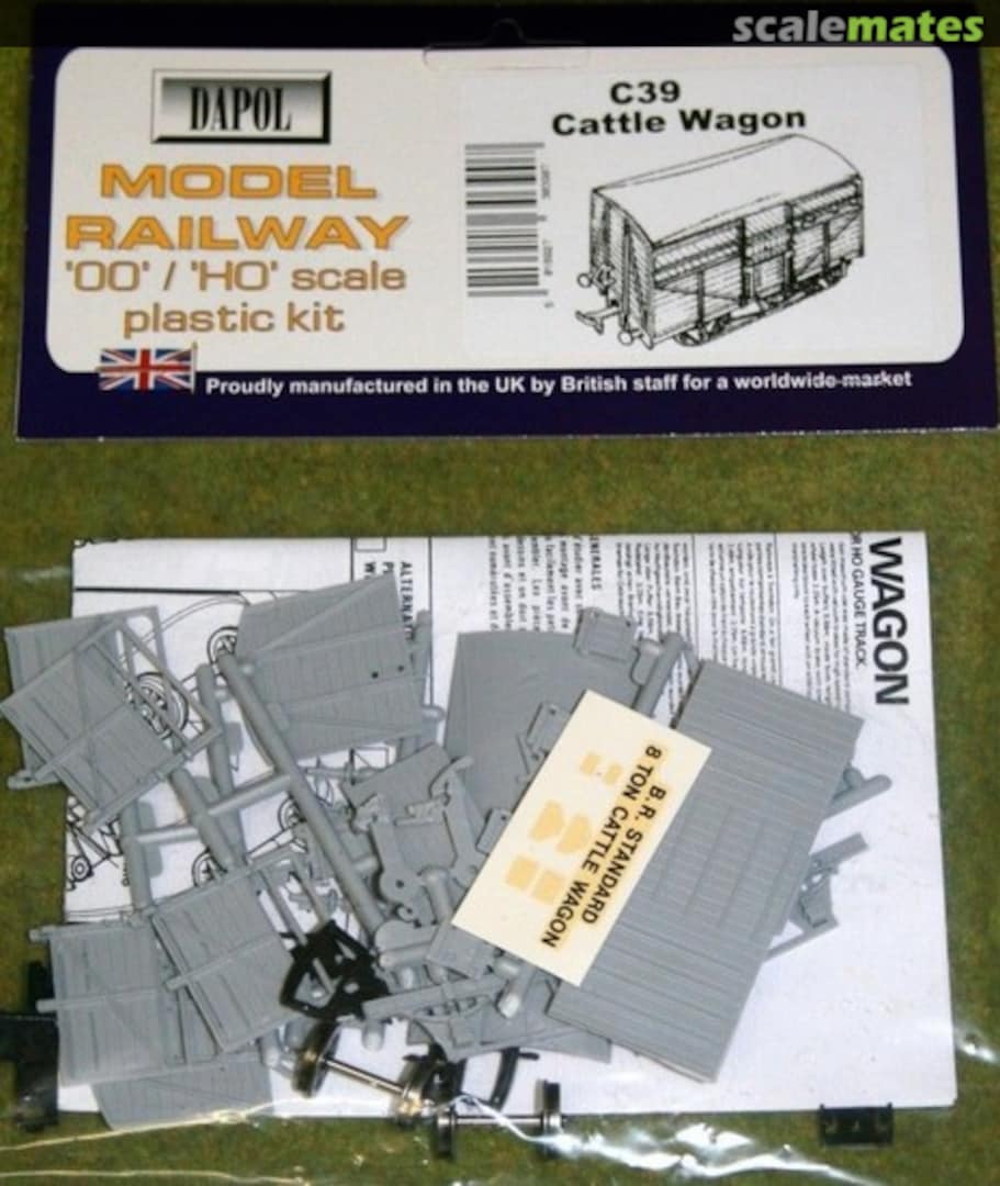 Boxart Cattle Wagon C39 Dapol