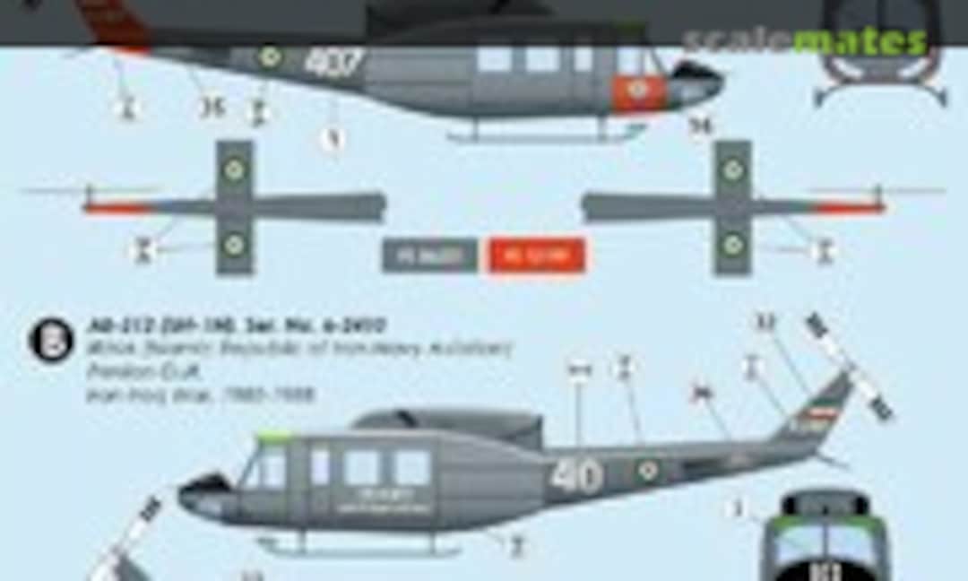 1:72 Bell-212 (UH-1N) In Iranian Service (Modeller 7207)