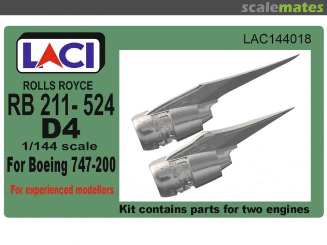 Boxart RB211-524 D4 for Boeing 747-200 LAC144018 LACI