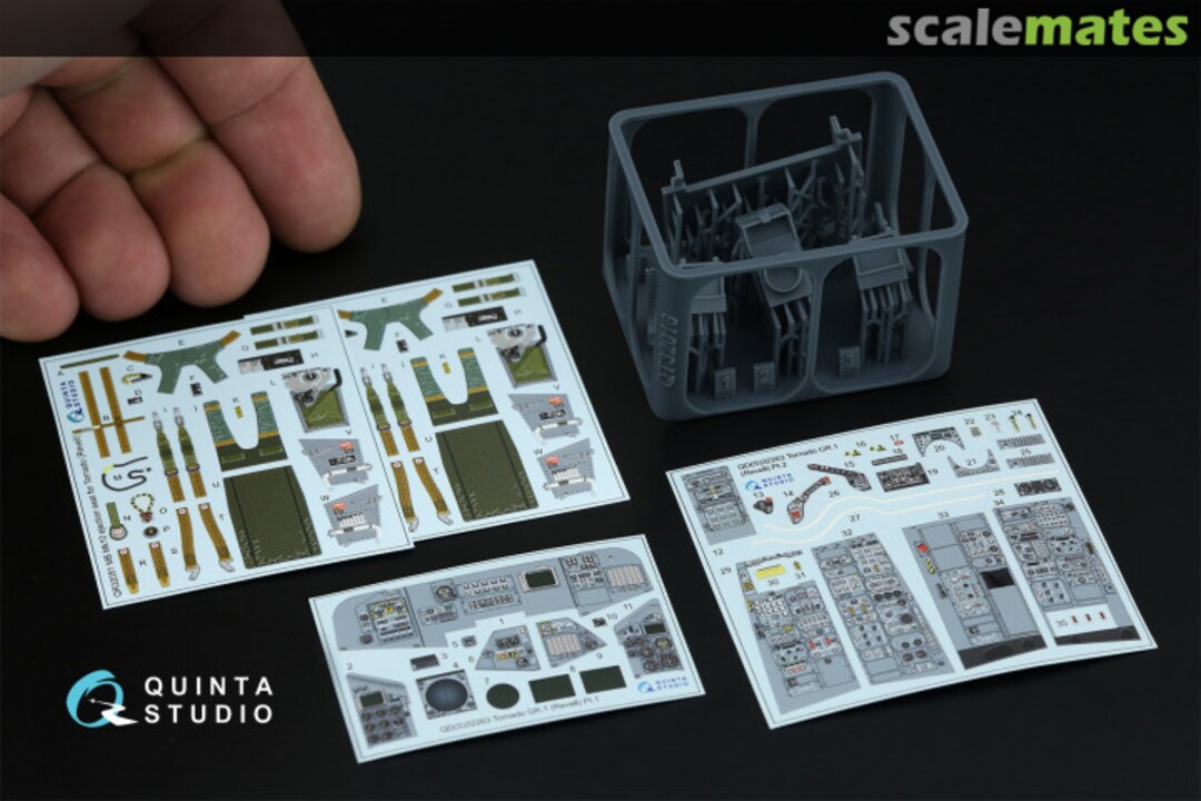 Contents Tornado GR.1 interior 3D decals (with 3D-printed resin parts) QD+32263 Quinta Studio