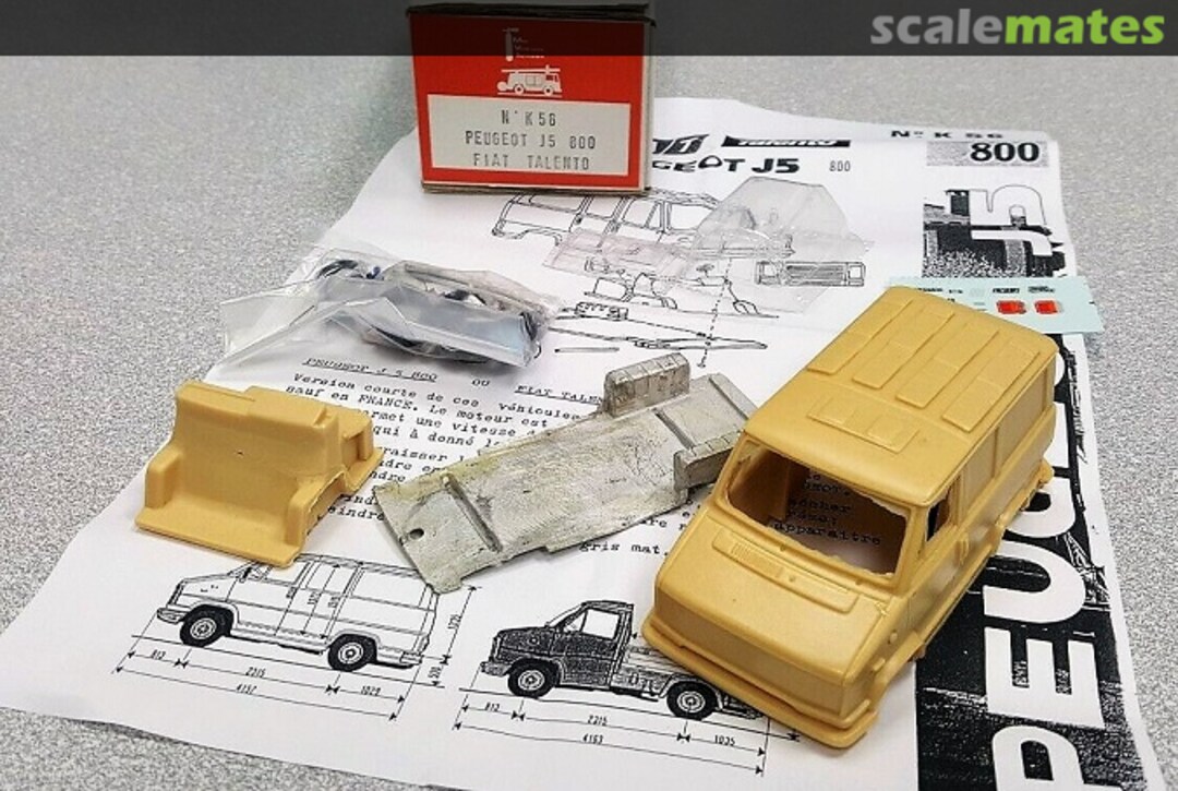 Boxart Peugeot J5 800/Fiat Talento K56 Mini Véhicules Incendies Boxart Peugeot J5 800/Fiat Talento K56 Mini Véhicules Incendies
