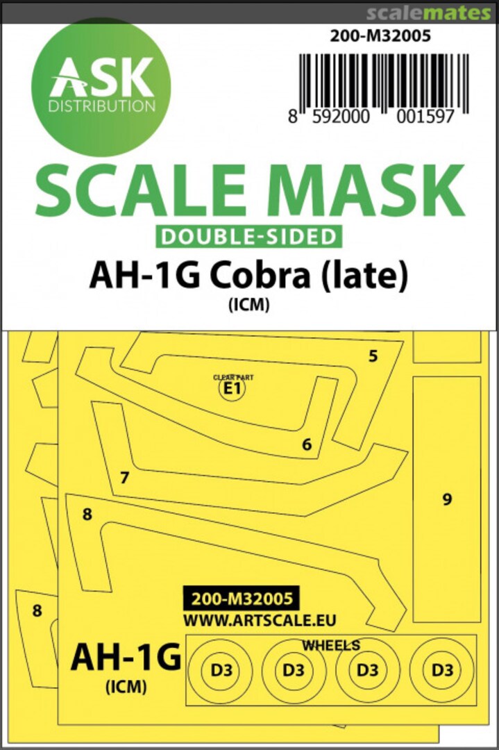 Boxart Bell AH-1G Cobra (late) 200-M32005 ASK Boxart Bell AH-1G Cobra (late) 200-M32005 ASK