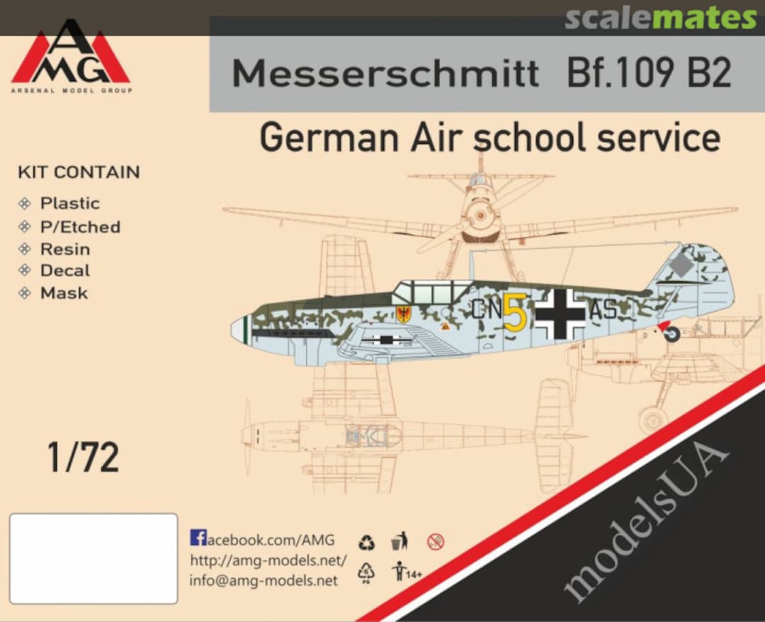 Boxart Messerschmitt Bf 109B-2 72417 AMG Boxart Messerschmitt Bf 109B-2 72417 AMG