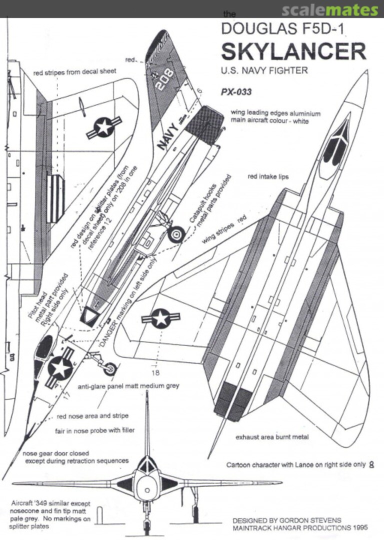 Boxart Douglas XF5D-1 Skylancer PX-033 Maintrack Models Boxart Douglas XF5D-1 Skylancer PX-033 Maintrack Models