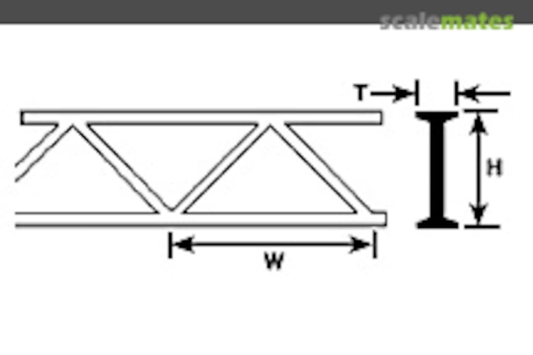 Boxart Open Web Truss – Warren Style 2 90651 Plastruct Boxart Open Web Truss – Warren Style 2 90651 Plastruct