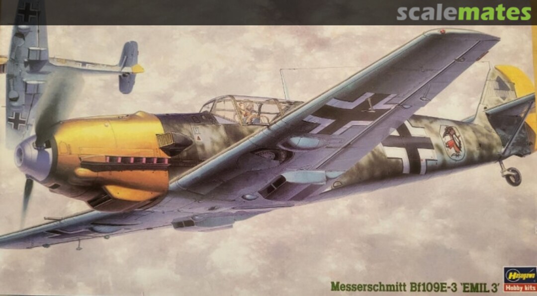 Boxart Messerschmitt Bf109E-3 'Emil 3" 09108 Hasegawa Boxart Messerschmitt Bf109E-3 'Emil 3" 09108 Hasegawa