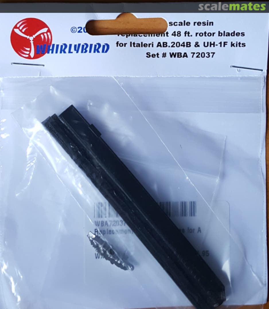 Boxart Rotorblades for AB.204B & UH-1F kits WBA 72037 Whirlybird Boxart Rotorblades for AB.204B & UH-1F kits WBA 72037 Whirlybird