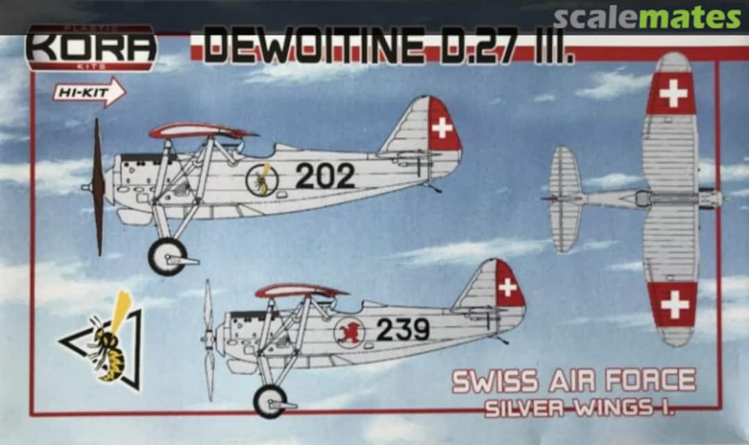 Boxart Dewoitine D.27 III. KP7278 Kora Models