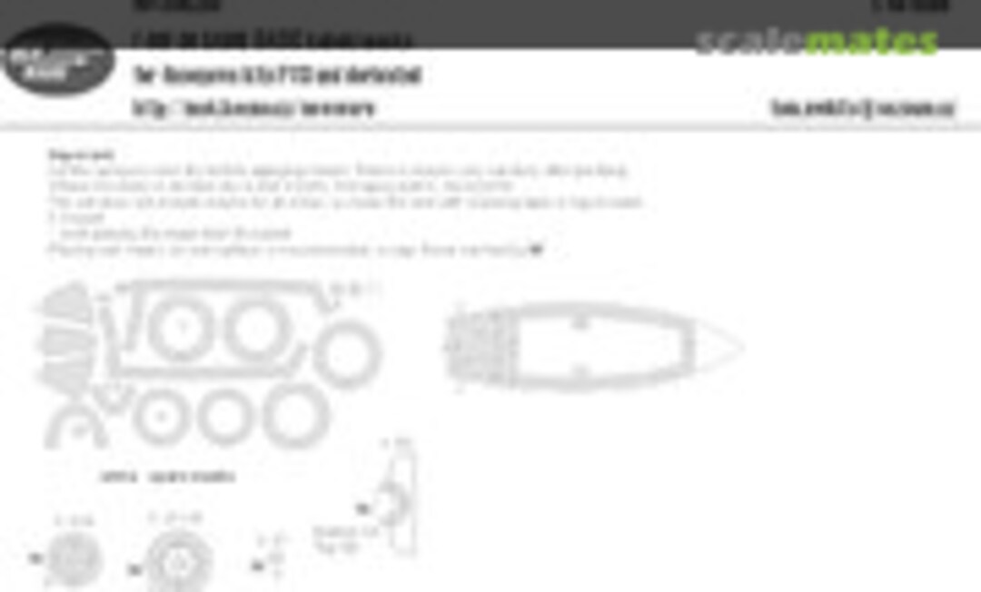 1:48 F-86F-30 Sabre BASIC kabuki masks (New Ware NWAM0260) NWAM0260