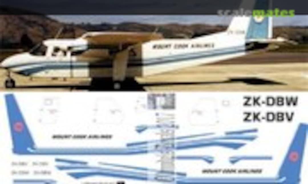 1:72 Islander - Mount Cook Airlines 1st scheme (Oldmodels Decals OMD0489) OMD0489