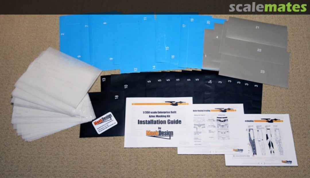 Boxart USS Enterprise NCC-1701 Refit Full Aztec Masking Kit KIT2 MaskDesign Boxart USS Enterprise NCC-1701 Refit Full Aztec Masking Kit KIT2 MaskDesign