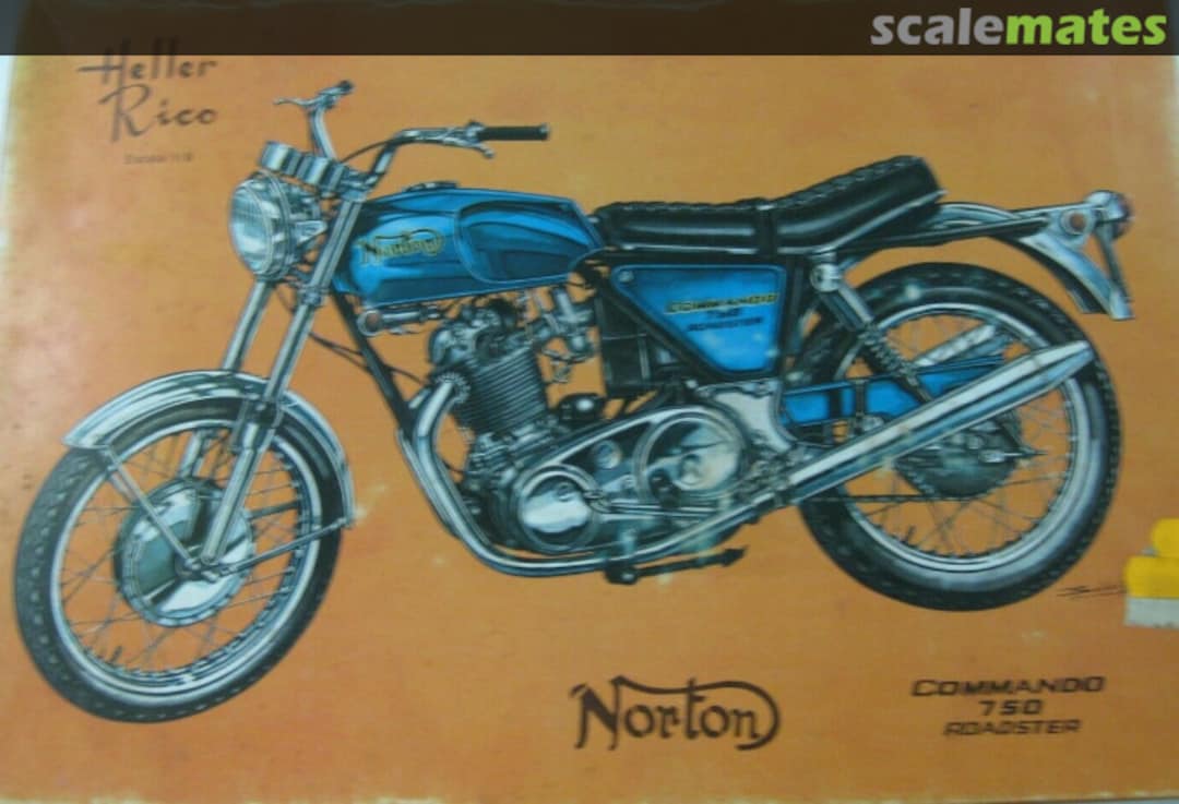 Boxart Norton Commando 750 Roadster L994 Heller Rico Boxart Norton Commando 750 Roadster L994 Heller Rico