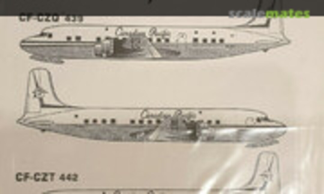 1:72 Canadian Pacific DC-6 (Whiskey Jack Decals 72-001) 72-001