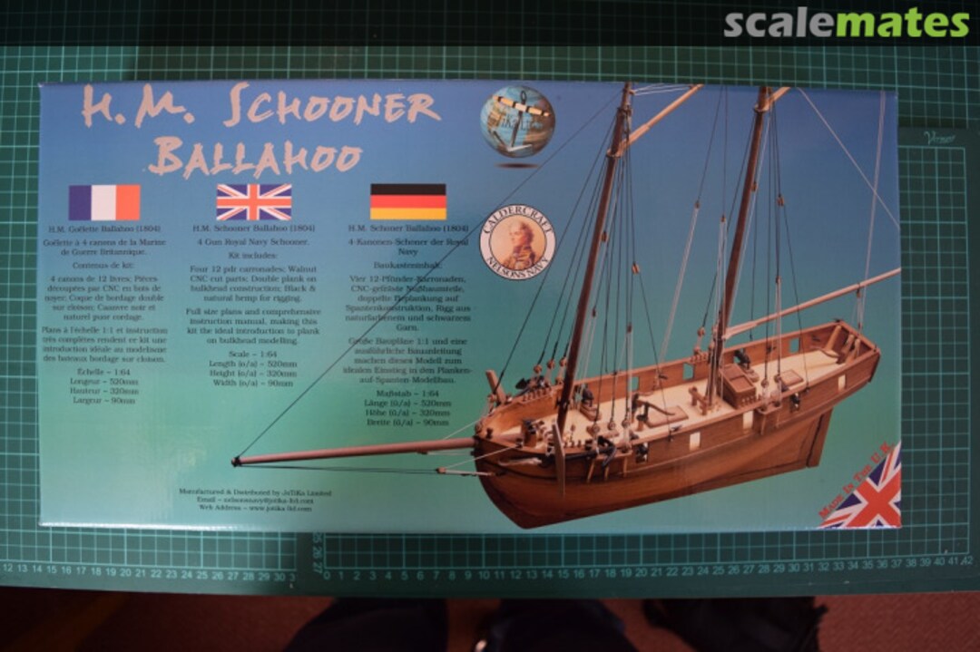 Boxart HM Schooner Ballahoo (1804) 9013 Caldercraft Boxart HM Schooner Ballahoo (1804) 9013 Caldercraft