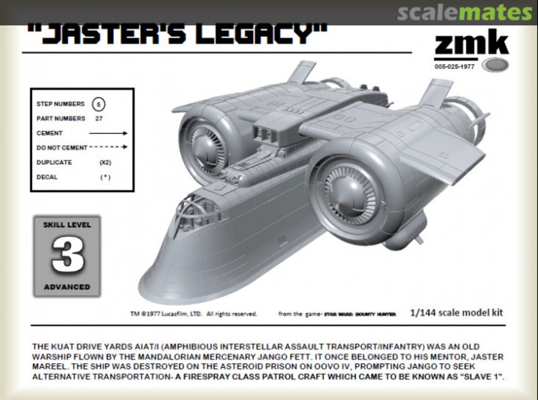 Boxart "Jaster's Legacy" Zarkus Boxart "Jaster's Legacy" Zarkus