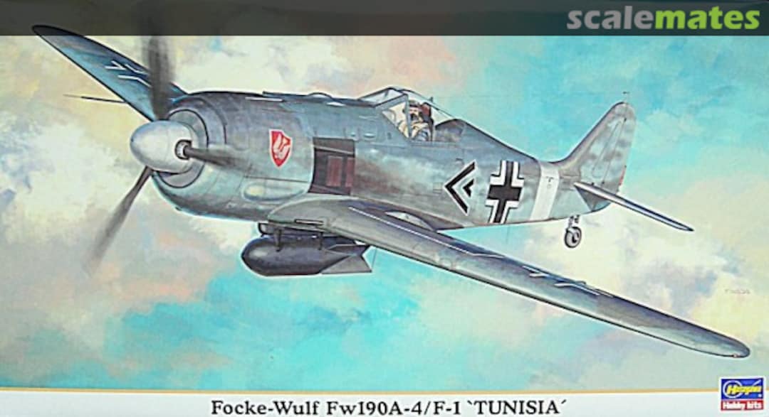 Boxart Focke-Wulf Fw190A-4/F-1 'Tunisia' 09720 Hasegawa Boxart Focke-Wulf Fw190A-4/F-1 'Tunisia' 09720 Hasegawa