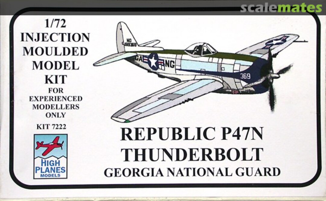 Boxart Republic P-47N Thunderbolt 72022 High Planes Models