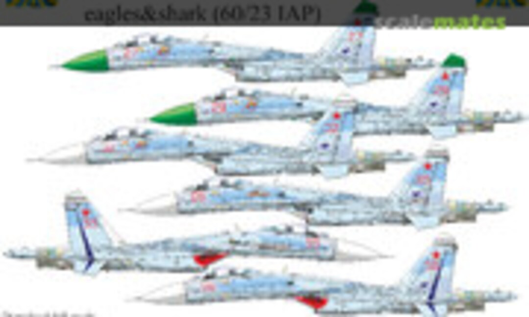 1:32 Su-27 Flanker-B Far East eagles&shark no stencils FFA(removable film) (60/23 IAP) (UpRise Decal UR32249) UR32249