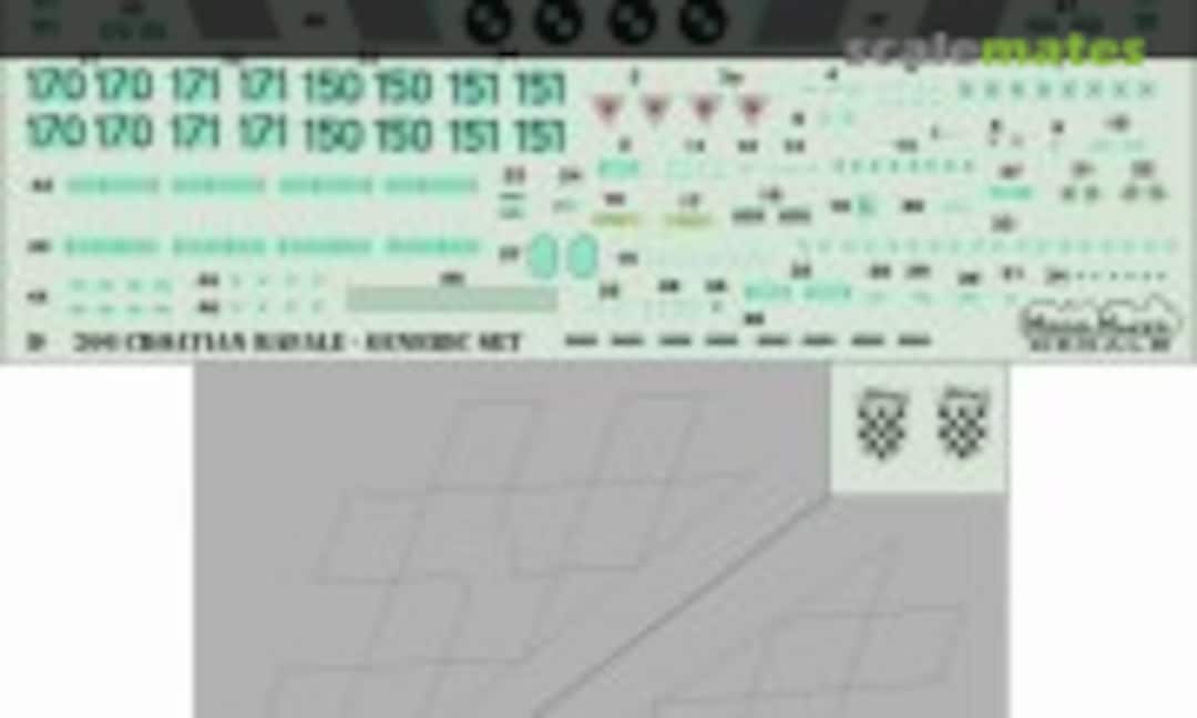 1:72 Croatian Rafale - Generic Set (ModelMaker MD72206) MD72206