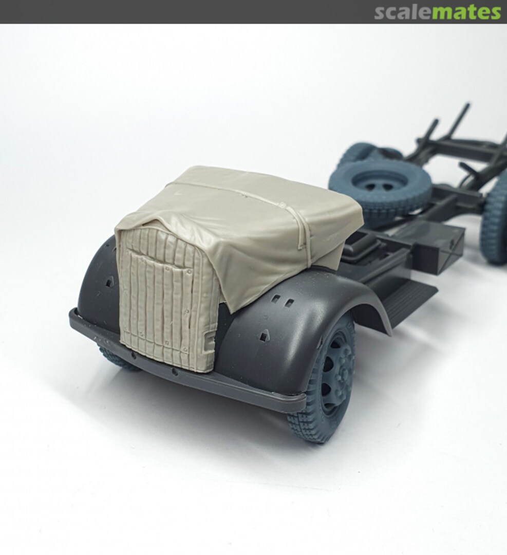 Boxart Opel Blitz engine deck with winter canvas cover AFVs35-005 Pimp my Miniatures