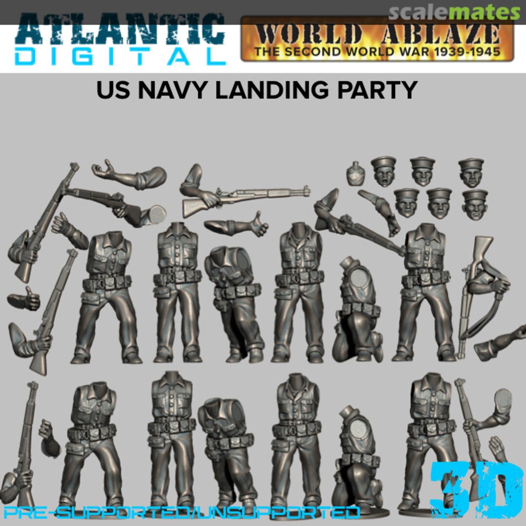 Boxart US Navy Landing Party Wargames Atlantic Boxart US Navy Landing Party Wargames Atlantic