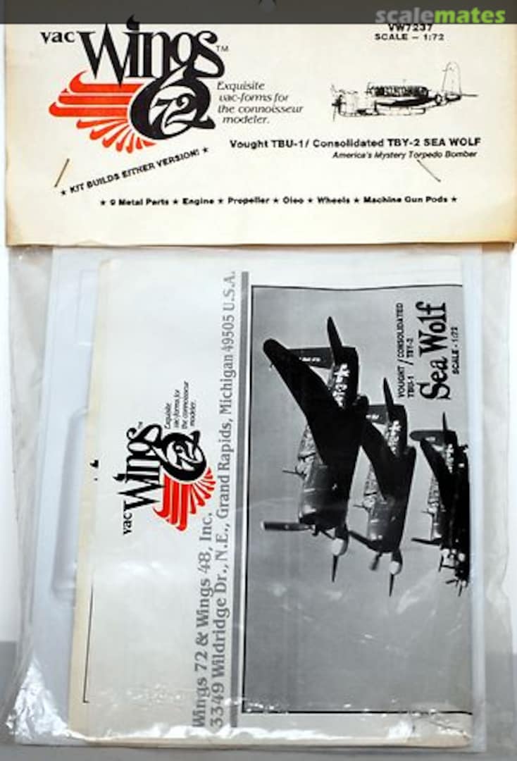 Boxart Vought/Consolidated TBU-1 / TBY-2 Sea Wolf VW7237 Vac Wings Boxart Vought/Consolidated TBU-1 / TBY-2 Sea Wolf VW7237 Vac Wings