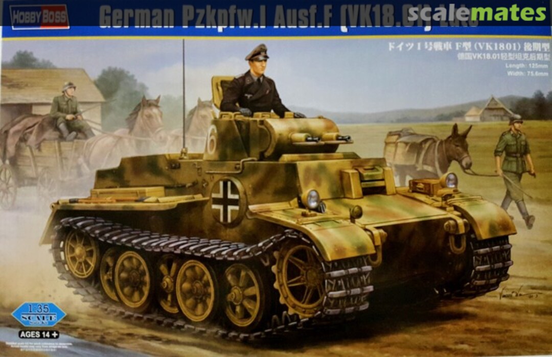 Boxart Pz.Kpfw. I Ausf.F - Late 83805 HobbyBoss Boxart Pz.Kpfw. I Ausf.F - Late 83805 HobbyBoss