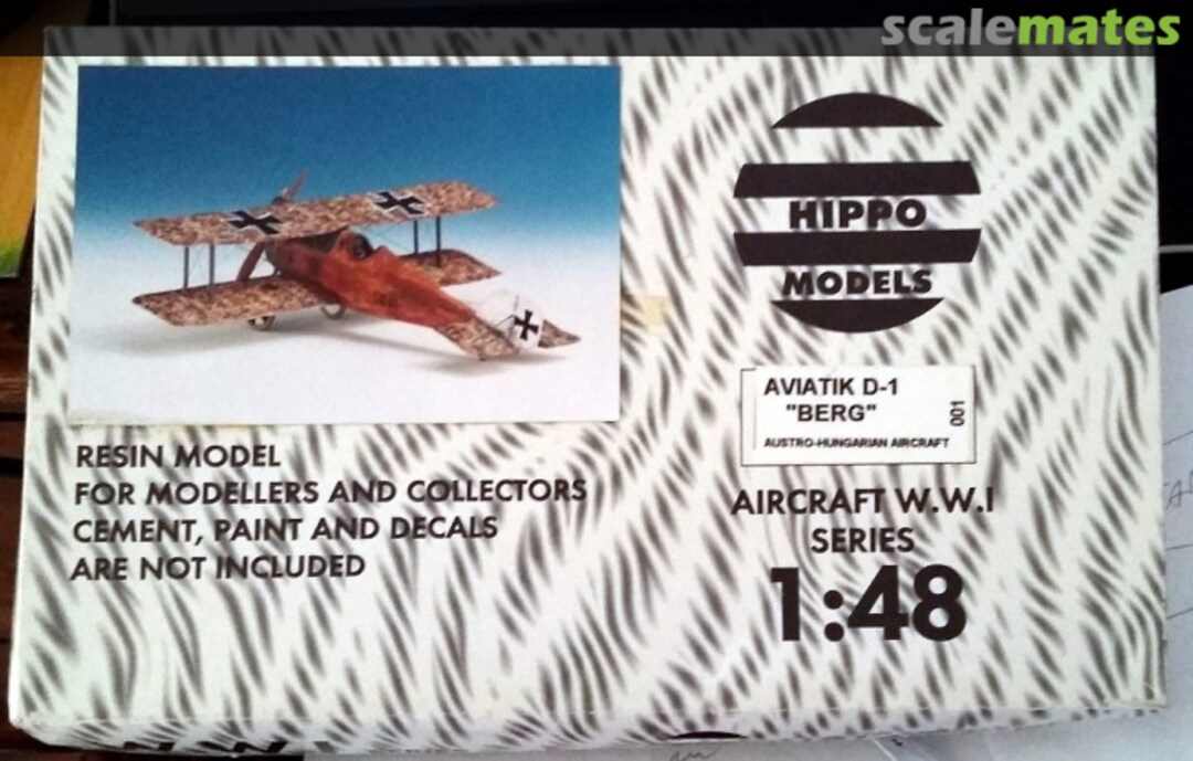 Boxart Aviatik Berg D.I Aviatik D-1 "Berg" Hippo Models Boxart Aviatik Berg D.I Aviatik D-1 "Berg" Hippo Models