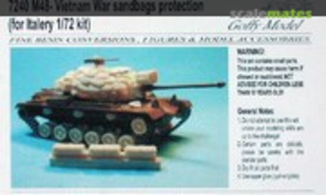 1:72 M-48A 1/A2 Vietnam War - Deluxe set (Goffy Model 7240) 7240